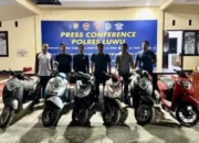 Polres Luwu dan Wajo Amankan 27 Barang Bukti Kasus Curanmor