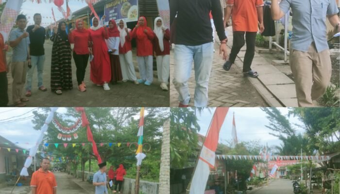 Meriahkan HUT RI ke80, Ketua RT 2 Kelurahan Sampoddo Kompak Gotong Royong Bersama Warga