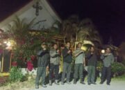 Komitmen Jaga Keamanan, Satlinmas Desa Manunggal Kembali Gelar Patroli Malam Rutin