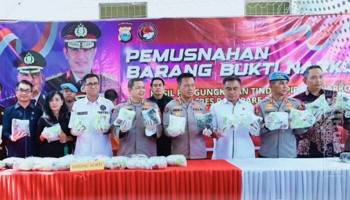 Polda Sulsel Musnahkan 44 Kg Sabu Hasil Ungkapan Polres Parepare