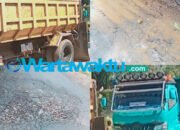 Tambang Galian C Rusak Akses Jalan di Desa Kawata, Ada Mengaku Keluarga Kades dan Ajak Ngopi dan APH Diam?